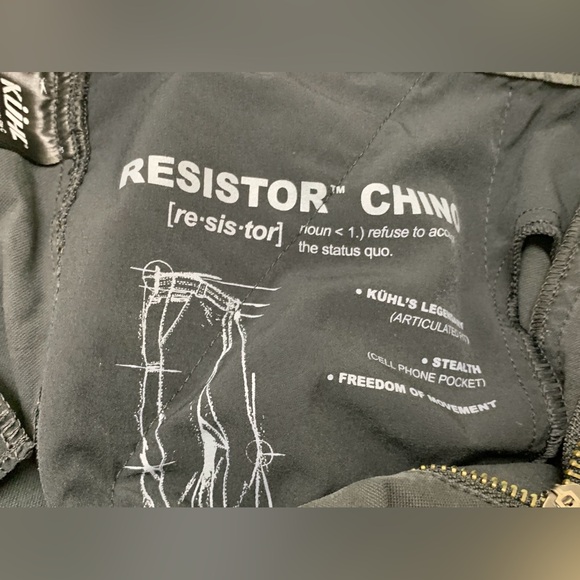 Men's 33 x 30 Kuhl Resistor Chino Tapered Hybrid Technical Active Pants - Picture 13 of 16